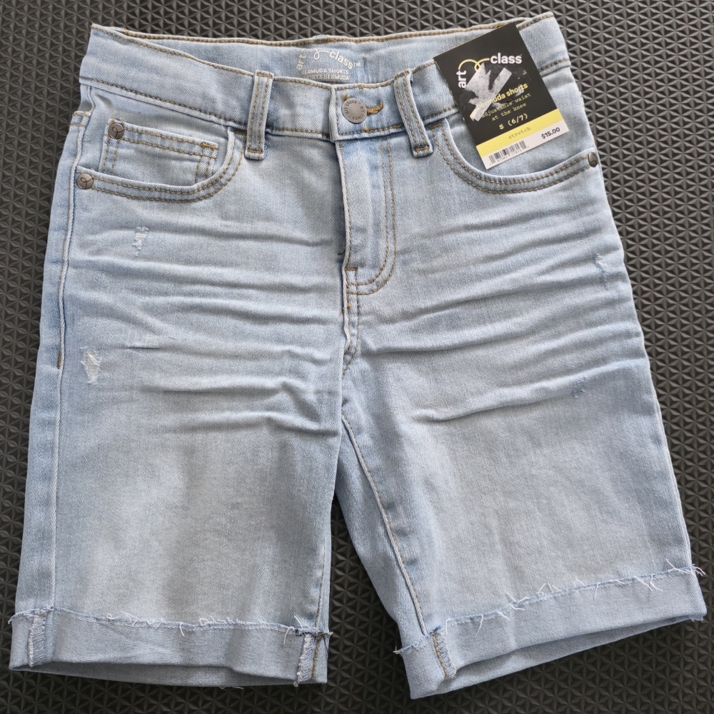 NWT Art Class Light Blue Bermuda Denim Shorts